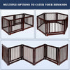 24" Configurable Folding 3 Panel Pine Wood Dog Fence Pet Dog Supplies PS6472 | Vimost Shop.