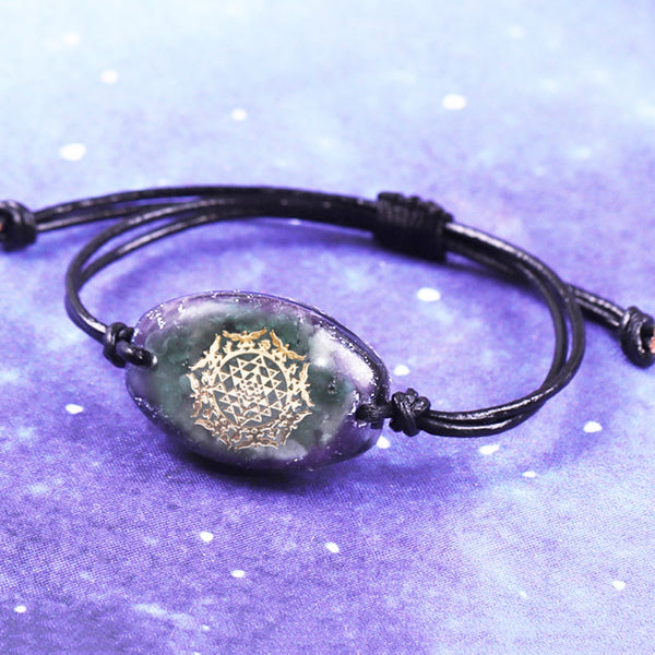 Orgonite Energy Converter Crystal Bracelet Natural Reiki Healing Bracelet Yoga Jewelry Process Resin Radiation Yoga Meditation | Vimost Shop.
