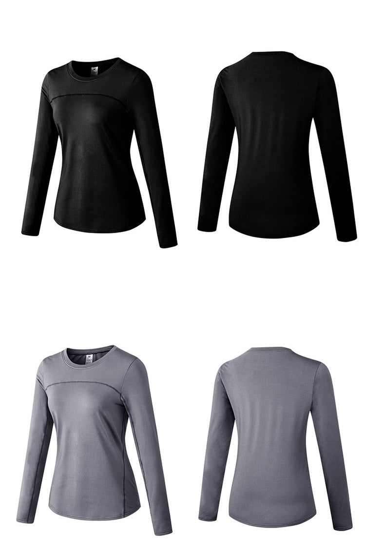 Thermal Sports Suits Women Workout Yoga Set Fitness Clothing High Waist Running Pants Gym Leggings Long Sleeve Crop Top Shirts | Vimost Shop.