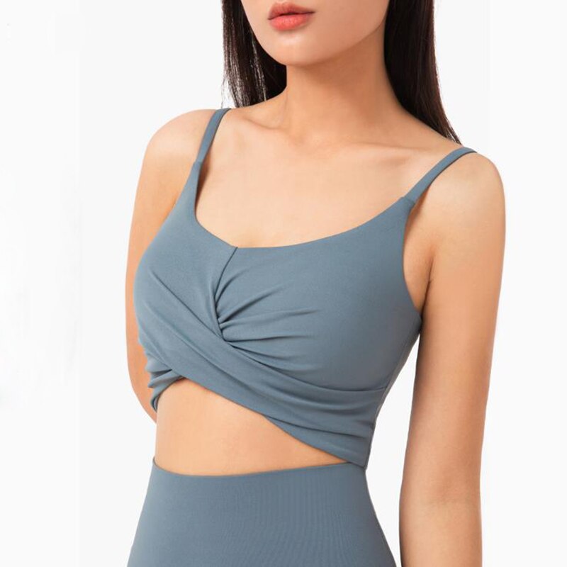 Olid New Style Women Yoga Bras Sexy Design Running Tops Knotted Girls Gym Wear Stretchy Padded Tops Athletic Vest Bra | Vimost Shop.