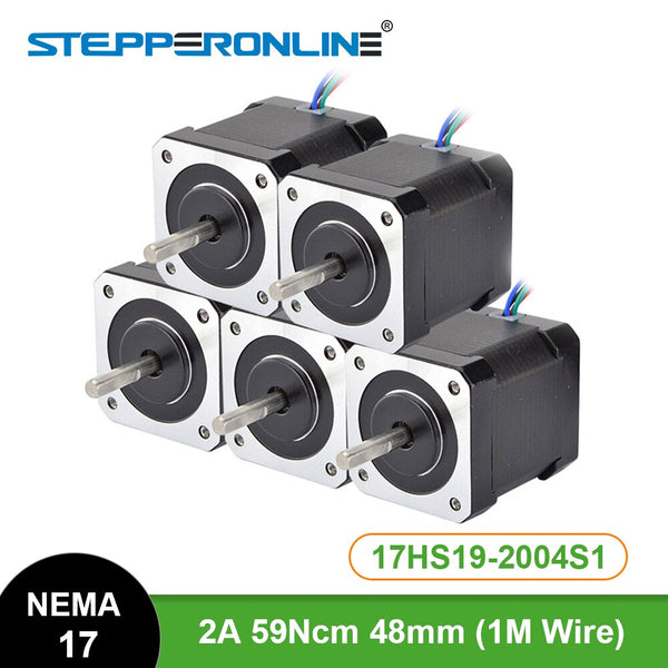 5PCS Nema 17 Stepper Motor 48mm 2A 17HS19-2004S1 Motor Nema17 59Ncm(84oz.in) 4-lead Step Motor for CNC 3D Printer XYZ | Vimost Shop.