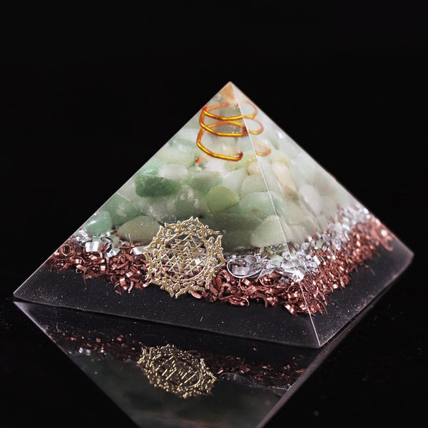 Reiki Healing Orgonite Pyramid Energy Converter Orgone Accumulator Stone That Changes The Magnetic Resin Home Office Decor | Vimost Shop.