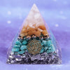 Orgonite Pyramid Energy Converter Natural Amazonite Healing Helping Chakra Resin Decorative Craft Jewelry Wicca | Vimost Shop.