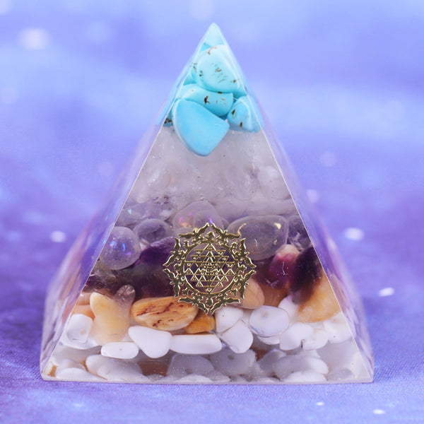 Orgone Energy Generator Pyramid Healing Crystal Stone Meditation Reiki Chakra Balancing Positive Energy Decoration | Vimost Shop.