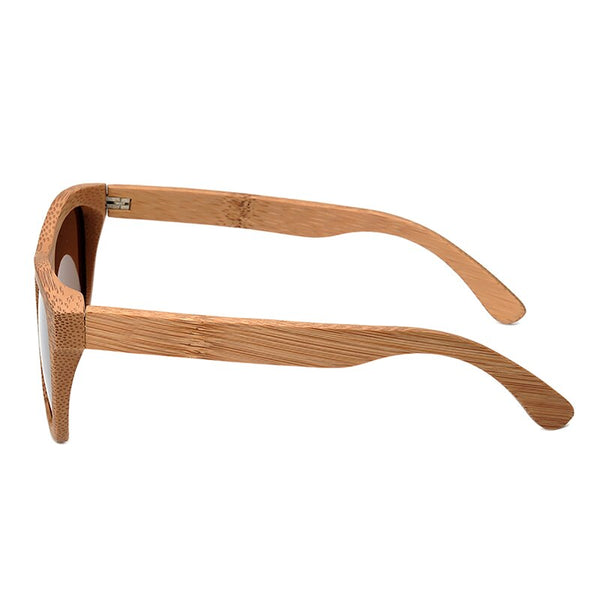 Fashion Retro Color Polarized Bamboo Wood Sunglasses Women Men Mirror Coating Lenses Eyewear with Gift Wooden Box | Vimost Shop.