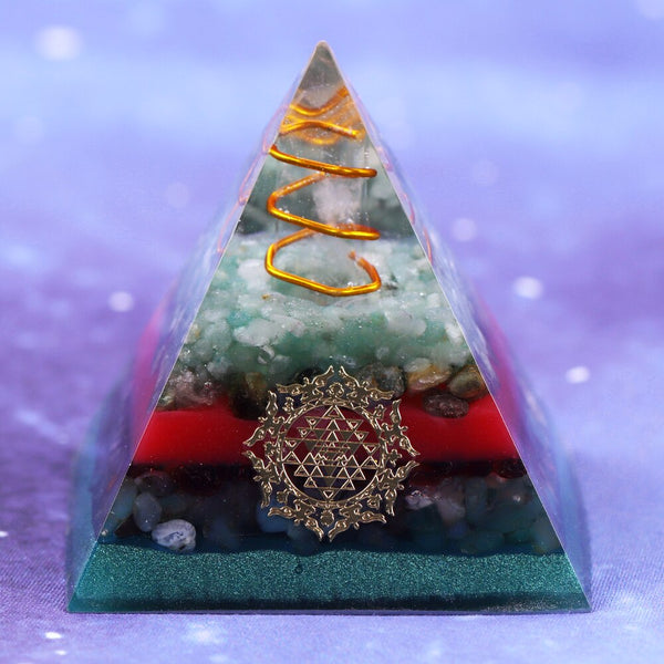 Orgonite Pyramid Energy Crystal Chakra Healing Reiki Converter To Gather Wealth And Prosperity Interior Resin Jewelry | Vimost Shop.