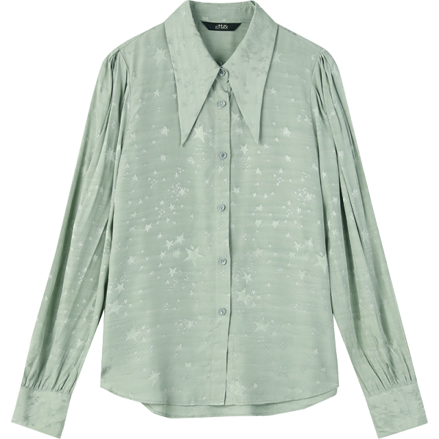Solid Pure Single Breasted Casual Chiffon Shirt Women,Spring Vintage Full Sleeve Korean Ladeis Basic Daily Top