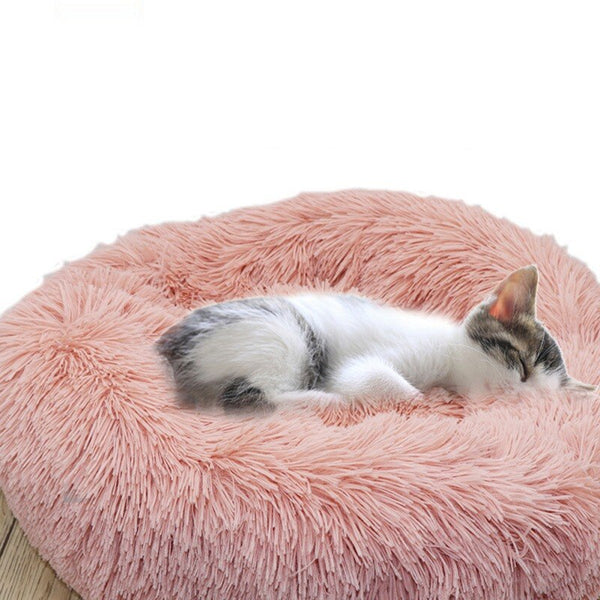 Super Soft Dog Bed Plush Cat Mat Dog Beds For Large Dogs Bed Labradors House Round Cushion Pet Product Accessories | Vimost Shop.