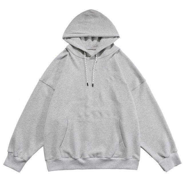 Hoodie Men Hit Color Letter Patch Hooded Sweatshirt Pullover Spring Harajuku College Style Simple All-match Streetwear