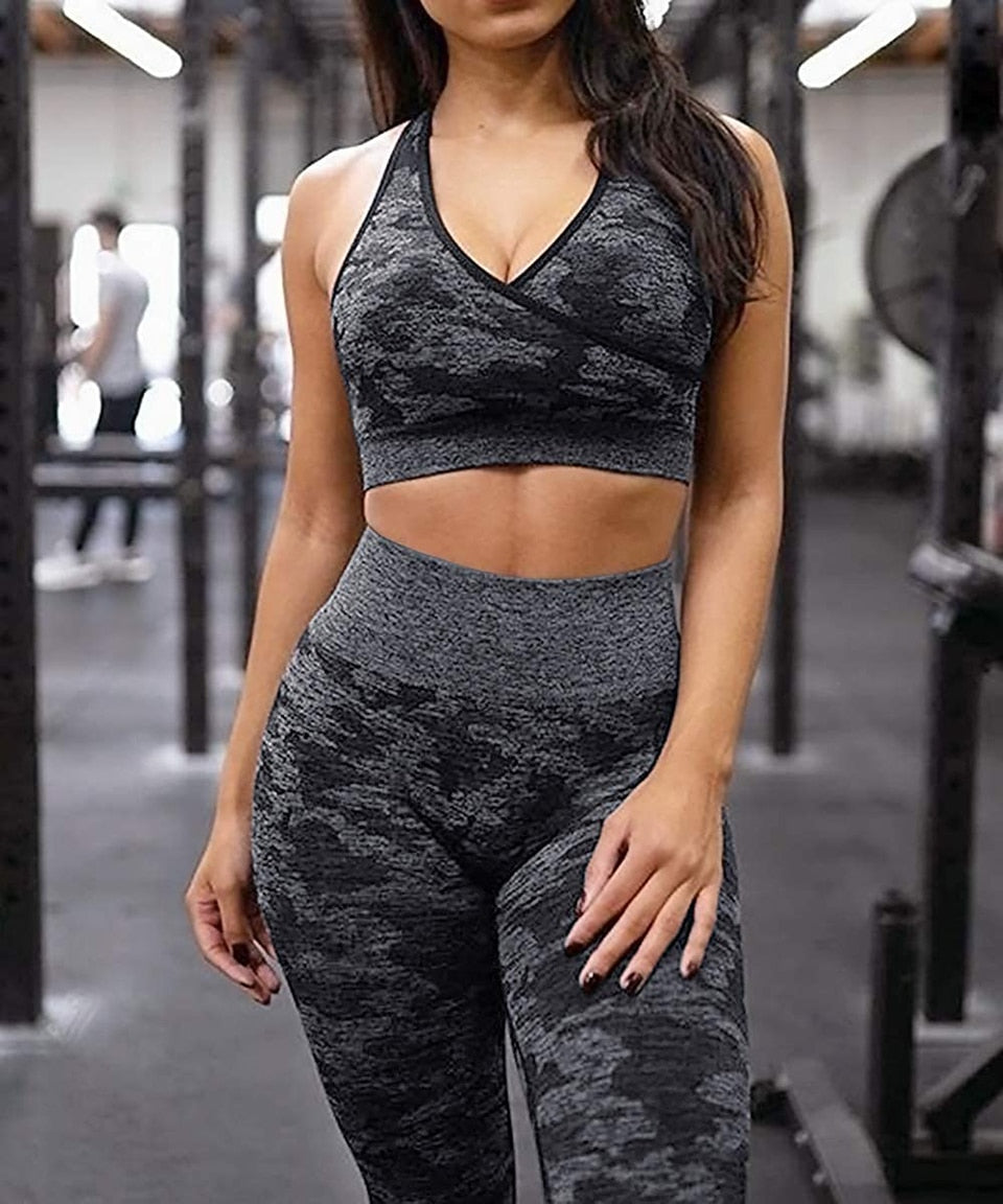 Yoga Bra Crop Tops Gym Seamless Sports Bras Fitness Padded Brassiere Workout Tank Top Running Short Vest Athletic Underwear | Vimost Shop.