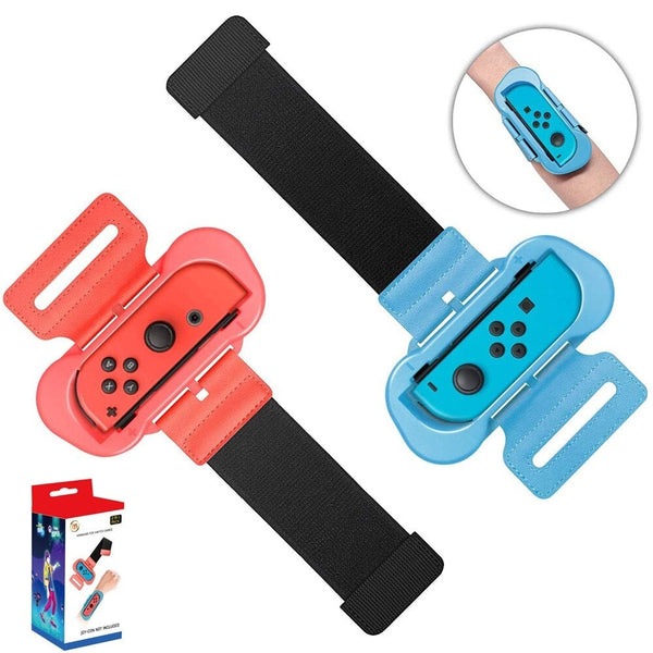 Wrist Bands for Just Dance and Zumba Burn It Up for Nintendo Switch Controller Game, Adjustable Elastic Strap for NS Joy-con