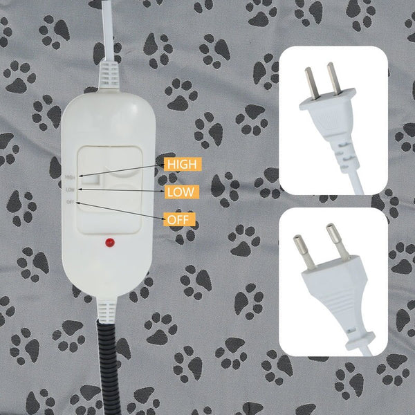 Pet Dog Cat Electric Heating Pad Winter Warm Carpet for Animals Temperature Adjusted Waterproof Warming Mat Carpet Heated Pads | Vimost Shop.