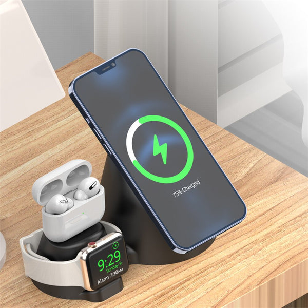 Magnetic Phone Stand for Magnet Wireless Charger Base Stands For iPhone 12Pro/Mini/Pro Max Phone Holder for Airpodi Pro iWatch