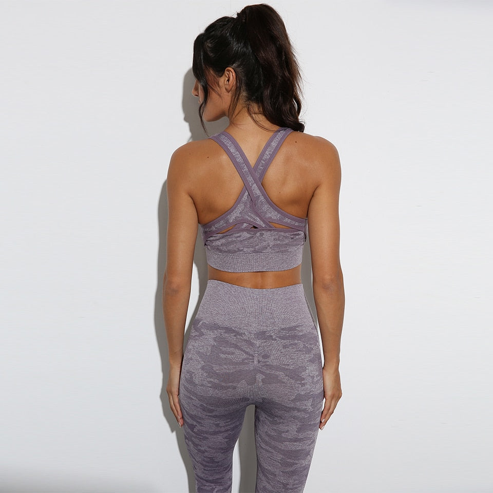Sport Suits Yoga Sets Gym Clothing Fitness Leggings Seamless Sportswear Workout Crop Top Yoga Pants Sports Bra Outfits Tracksuit | Vimost Shop.