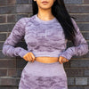 Yoga Set 2 Piece Sport Outfits Gym Activewear Long Sleeve Crop Top + Yoga Pants Running Leggings Suits Workout Tracksuits | Vimost Shop.