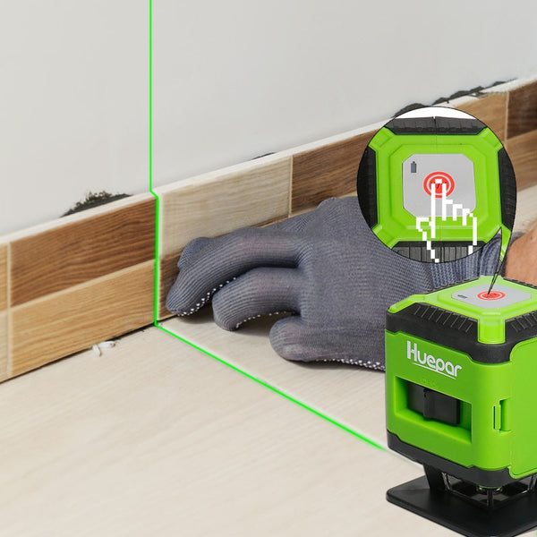 Floor Laser Level Green Beam Installation Laser with Line-Switching Mode for Tile Laying Square Leveling Cross Line Laser | Vimost Shop.