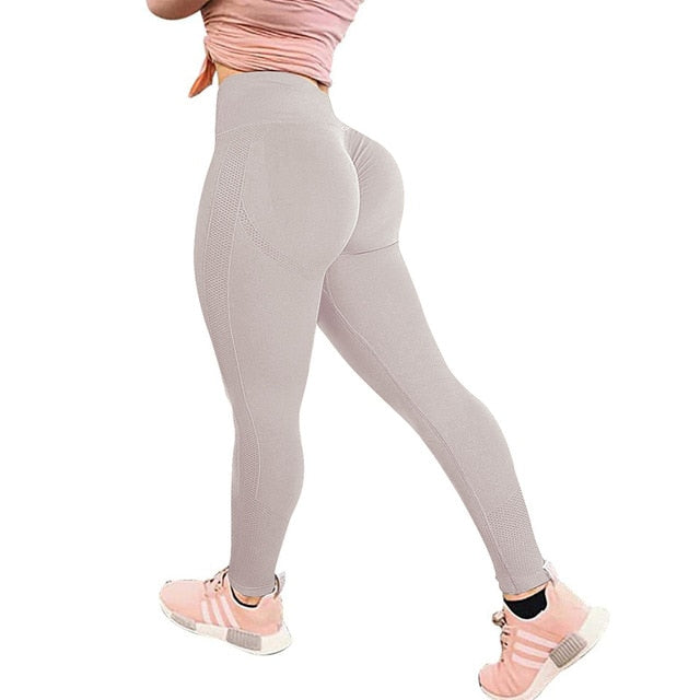 Yoga Pants Scrunched Booty Leggings for Women Workout Running Tights High Waist Sports Leggings Gym Sportswear Fitness Trousers | Vimost Shop.