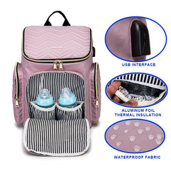 Baby Diaper Bag Backpack Stroller Bags Waterproof Women Maternity Fashion Embroidery Travel Nursing Nappy Handbag | Vimost Shop.