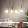 Nordic White Glass Ball Pendant Lights Dining Room Bar Pendant Lamps Hanglamp Indoor Home Fixtures House Decoration Lighting