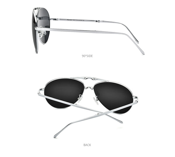 Pure Titanium Polarized Sunglasses Men Folding Classic Aviation Sun Glasses for Men Aviador High Quality Male Shades