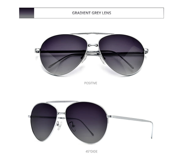 Pure Titanium Polarized Sunglasses Men Folding Classic Aviation Sun Glasses for Men Aviador High Quality Male Shades