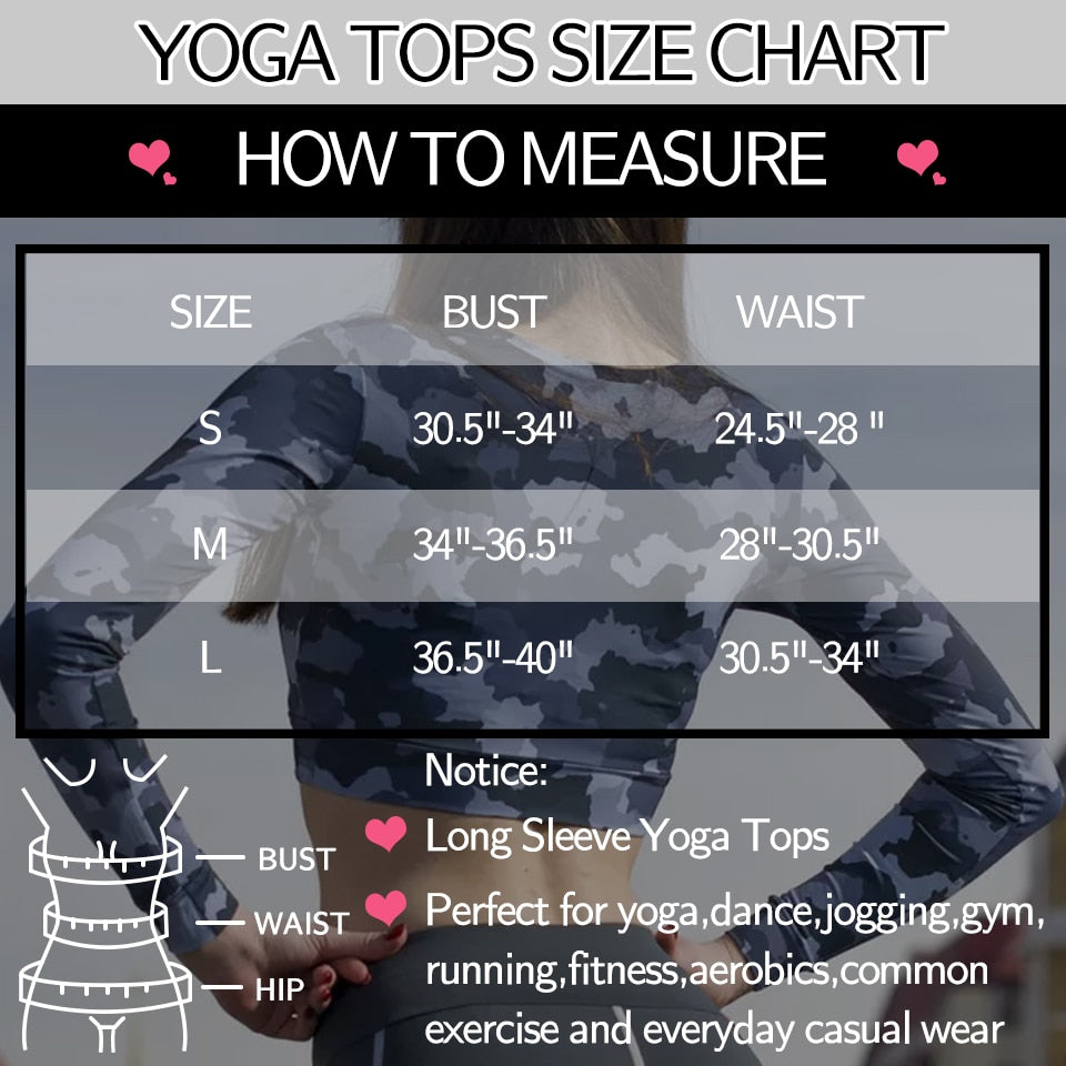 Yoga Shirts Women Long Sleeves Crop Tops Gym Clothing Workout Sportswear Running Tank Tops Sports T-shirts Fitness Tracksuit | Vimost Shop.