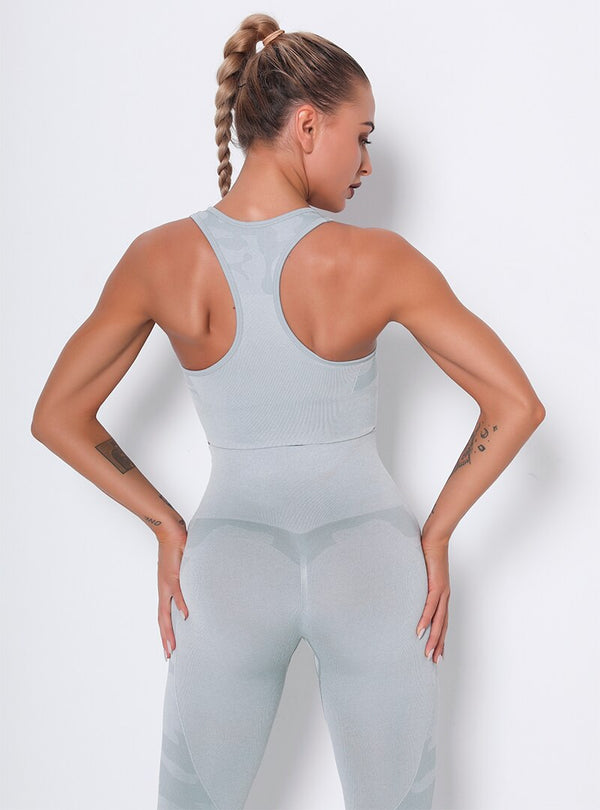Women Sports Bra Shockproof Padded Yoga Bras Gym Athletic Sportswear Workout Tops Running Brassiere Camouflage Fitness Brallete | Vimost Shop.