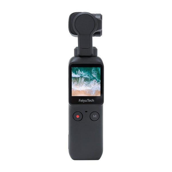 Used Feiyu Pocket Camera Gimbal 3-Axis 4K HD Gimbal Stabilizer w Wide Angle with integrated Camera Attachable to Smartphone | Vimost Shop.