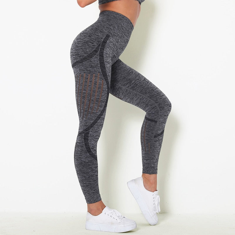 Booty Enhancing Yoga Pants Hollow Out Gym Sport Leggings High Waist Fitness Tights Workout Running Sweatpants Jogging Trousers | Vimost Shop.
