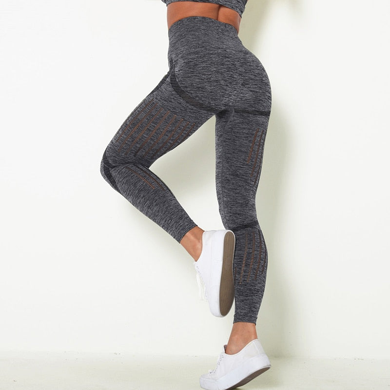 Booty Enhancing Yoga Pants Hollow Out Gym Sport Leggings High Waist Fitness Tights Workout Running Sweatpants Jogging Trousers | Vimost Shop.