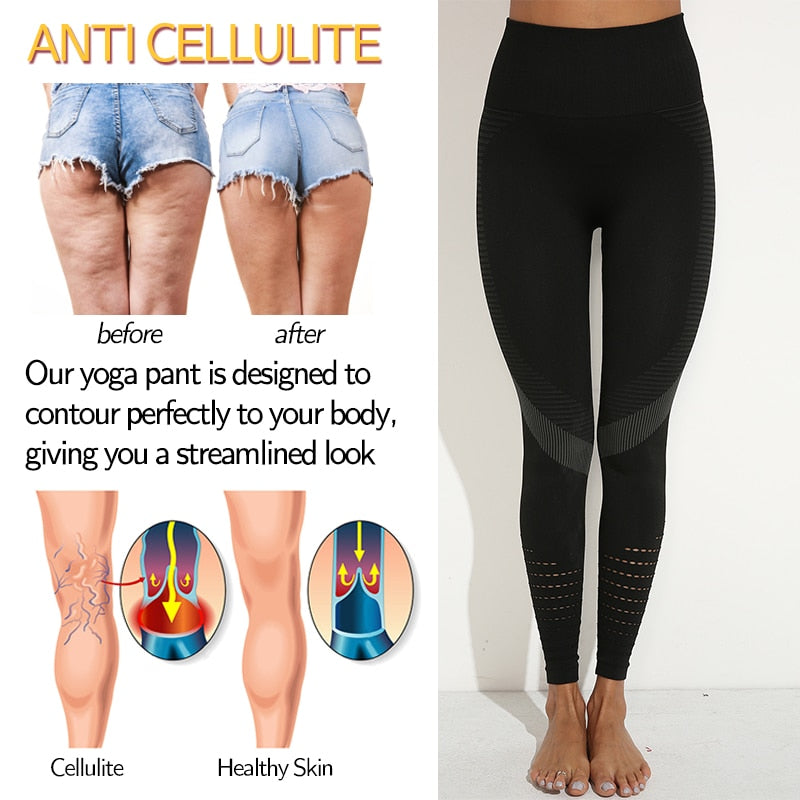 High Waist Fitness Leggings Push Up Women Exercise Workout Pants Gym Running Activewear Hollow Yoga Pants Sport Training Wear | Vimost Shop.