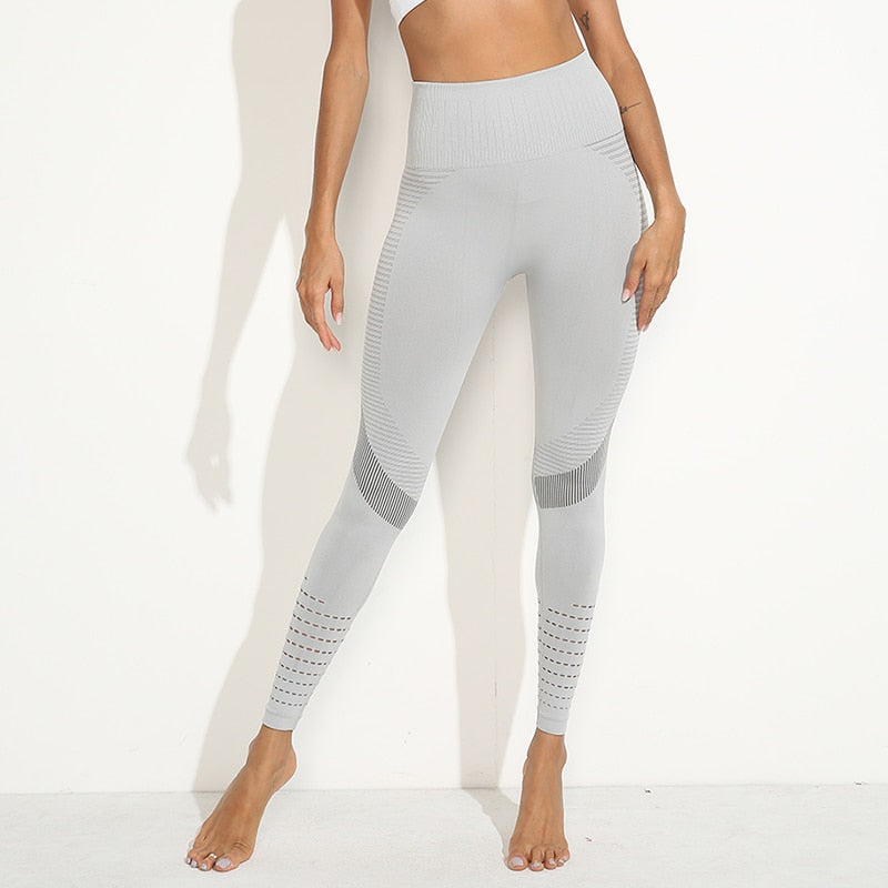 High Waist Fitness Leggings Push Up Women Exercise Workout Pants Gym Running Activewear Hollow Yoga Pants Sport Training Wear | Vimost Shop.