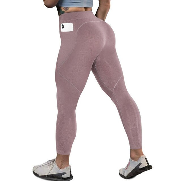 Yoga Pants with Pocket Sport Leggings Gym Sportswear Tummy Control Jogging Tights Fitness Trousers Push Up Workout Leggins | Vimost Shop.
