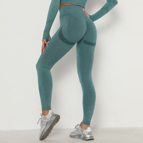 Women Yoga Pants Gym Fitness Leggings Workout Leggins High Waist Seamless Tights Sport Running Activewear Girl Sportswear | Vimost Shop.