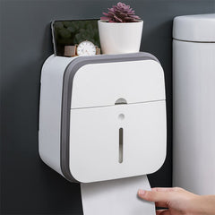 Waterproof Toilet Tissue Box Wall Mount Double Layer Roll Paper Holder Storage Box Drawer Toilet Paper Tray Bathroom Accessories | Vimost Shop.