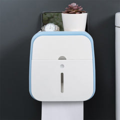 Waterproof Toilet Tissue Box Wall Mount Double Layer Roll Paper Holder Storage Box Drawer Toilet Paper Tray Bathroom Accessories | Vimost Shop.