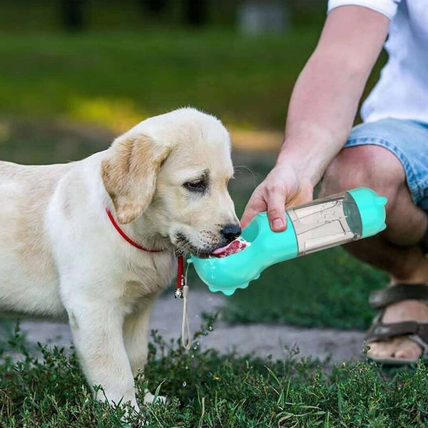 300ML Portable Pet Water Bottle with Poop Shovel Garbage Bags Travel Outdoor Dog Cats Feeders Sport Drinking Water Bottles | Vimost Shop.
