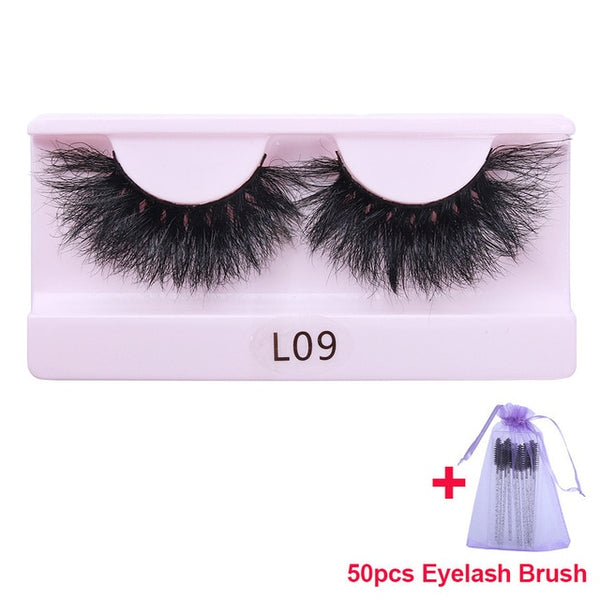 30 Pairs Wholesale 25mm Mink Eyelashes Cruelty Free Dramatic False Lashes Fluffy Long Eye Lash Eyelash Brush In Bulk | Vimost Shop.