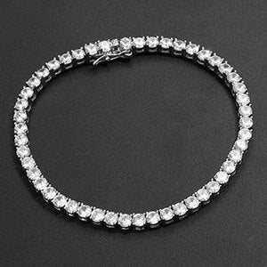 4mm Iced Out Bling 5A CZ Tennis Chain Anklet Jewelry For Women Pink Pinky Butterfly Pendant Anklet summer New Beach Foot Chains | Vimost Shop.