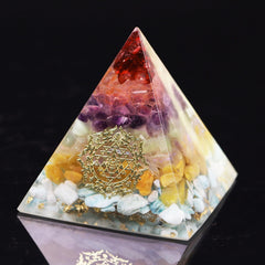 Orgonite Pyramid Orgone Healing Energy Metatron Natural Crystal Rock Quartz Jewelry  7 Reiki Chakra Home Decor | Vimost Shop.