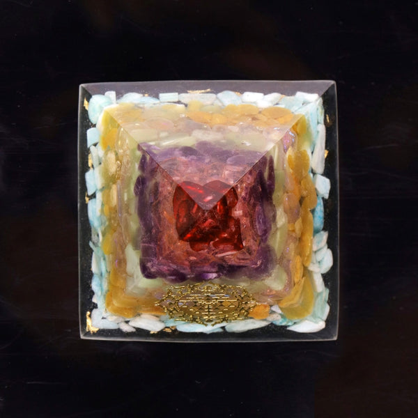 Orgonite Pyramid Orgone Healing Energy Metatron Natural Crystal Rock Quartz Jewelry  7 Reiki Chakra Home Decor | Vimost Shop.