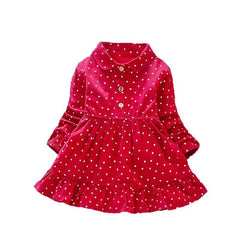 Long Sleeve Girls Dress Spring Fall Casual Kids Clothes for Girl Lovely Heart A-line Children Princess Dresses Toddler Costume | Vimost Shop.