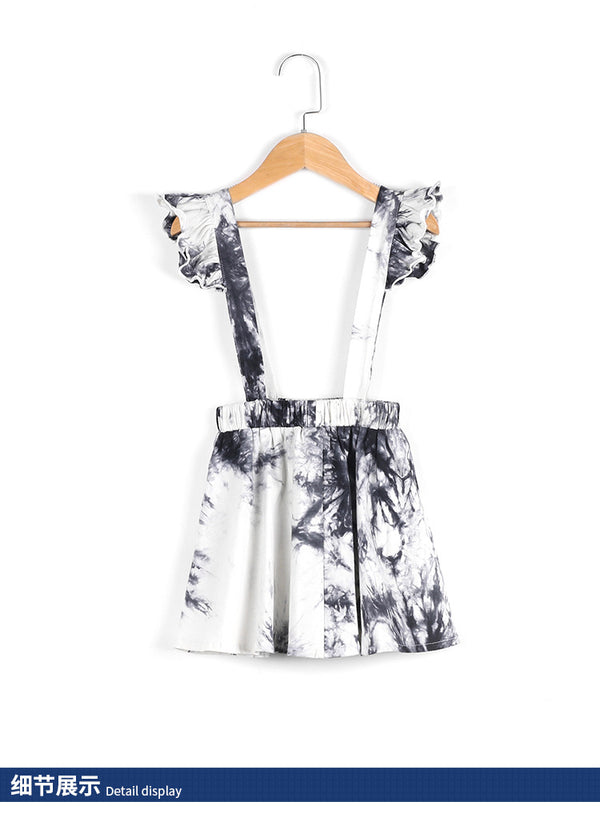 Girls Suspender Dress Fashion Tie-dyed  Spring Summer Kids Dresses for 2 3 4 5 6 Year Toddler Children Clothing | Vimost Shop.