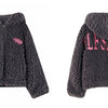 Solid Pure  Zipper Casual Oversize Hooded Wool Teddy Coats Women,Spring Vintage Korean Ladies Faux Fur Warm Outwear