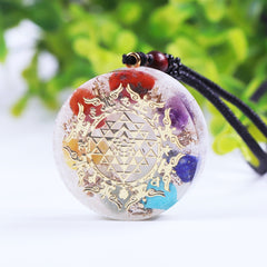 Reiki Orgon Pendant Chakra Natural Crystal Resin Necklace Making For Women Emf Protection Orgone Healing Jewelry | Vimost Shop.