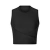 Stretch Workout Training Gym Yoga Crop Top Women Slim Fit Breathable Fitness Sport Vest Tank Tops Without Padded
