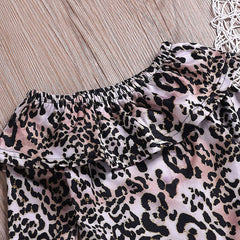 Baby Girls Clothes 1 2 3 4 5 Year Toddler Children Clothing Set Long Sleeve Leopard Bodysuits Flares Pant Kids Spring Suit | Vimost Shop.