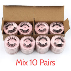 Lashes 4/50/100 pcs eyelashes bulk 3D mink lashes Natural False Eyelashes Wispy Lashes Long faux cils Bulk Lash | Vimost Shop.