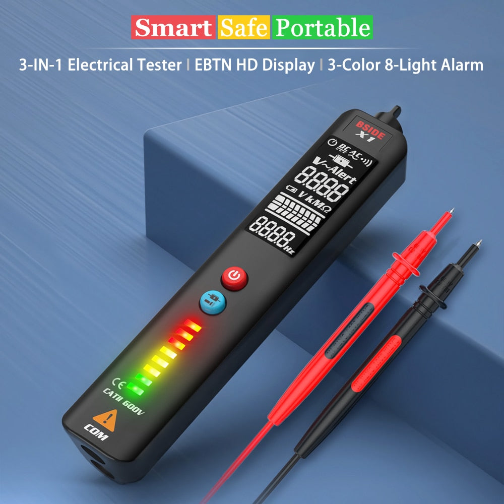 X1/X2 Voltage Detector Tester Smart Multimeter Non-contact Infrared Thermometer EBTN Display Live wire Test pencil Meter | Vimost Shop.