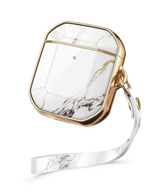 AirPods Pro Case Cover Luxury Electroplated Marble Lanyard Earphone Soft Case for Airpods 2/1 Wireless Earbuds Cover | Vimost Shop.